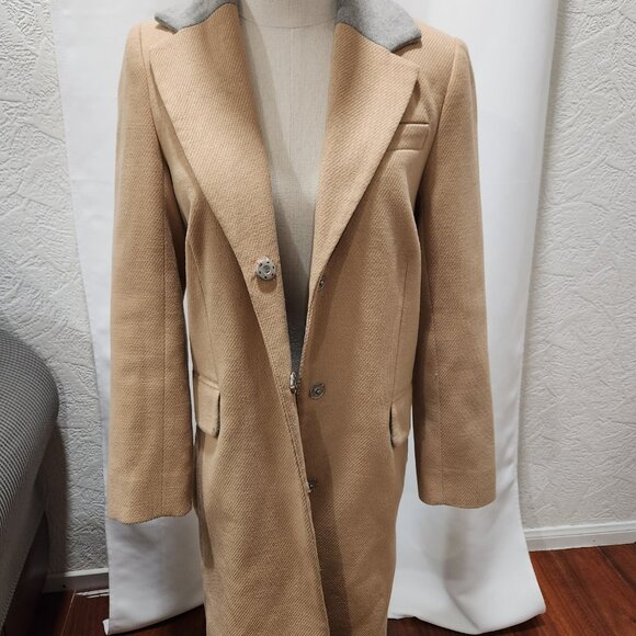 ASOS Grey and tan trench coat - Picture 3 of 11